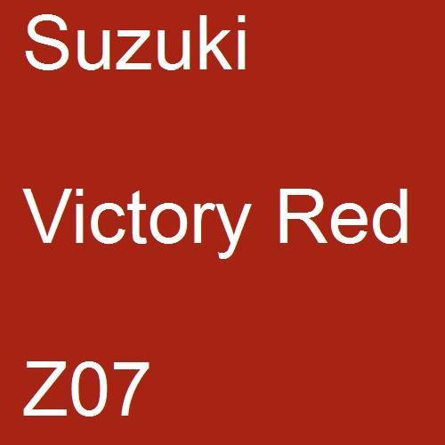 Suzuki, Victory Red, Z07.